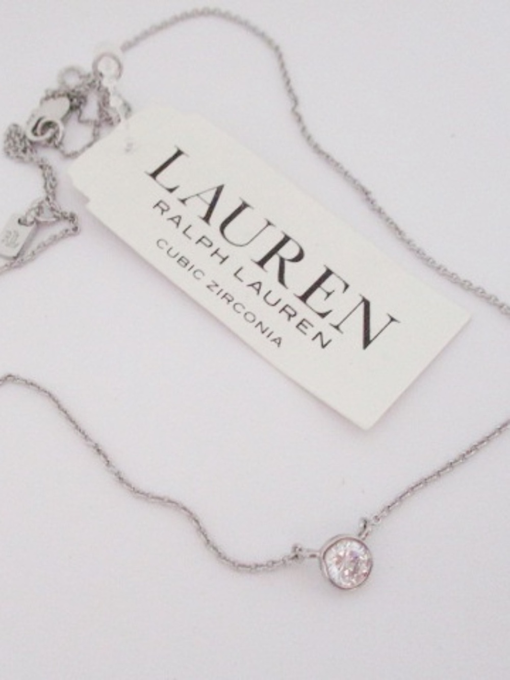 RALPH LAUREN - Cubic Zirconia Pendant Necklace
